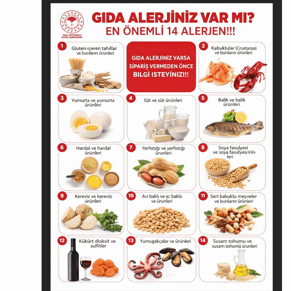 ALERJEN BİLDİRİMİ