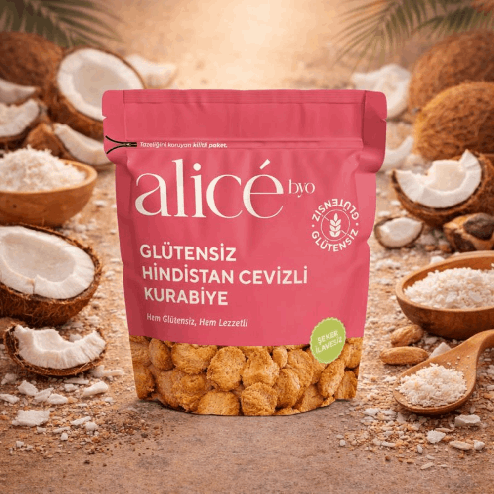 Glutensiz Hindistan Cevizli Kurabiye
