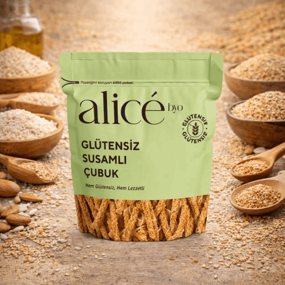 Glutensiz Susamlı Çubuk